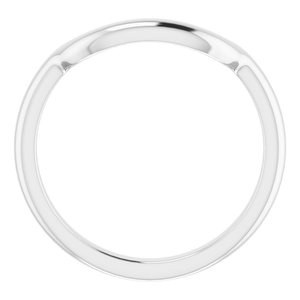 Sterling Silver Band for 10 mm Square Ring
