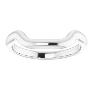 Sterling Silver Band for 10 mm Square Ring