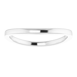 Sterling Silver Band for 12 mm Round Ring