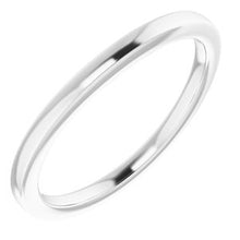 Charger l&#39;image dans la galerie, Sterling Silver Band for 6x4 mm Oval Ring
