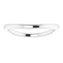 Charger l&#39;image dans la galerie, Sterling Silver Band for 15 mm Cushion Ring
