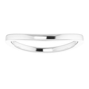 Sterling Silver Band for 8 mm Square Ring
