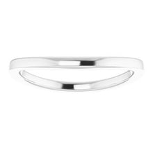 Charger l'image dans la galerie, Sterling Silver Band for 6 mm Square Ring
