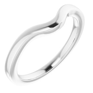Sterling Silver Band for 7.4 mm Round Ring