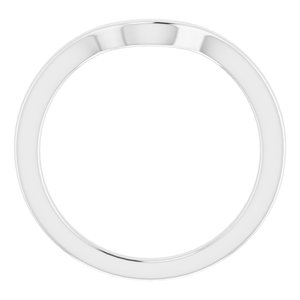 Sterling Silver Band for 7.4 mm Round Ring