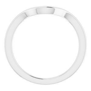 Sterling Silver Band for 9.4 mm Round Ring