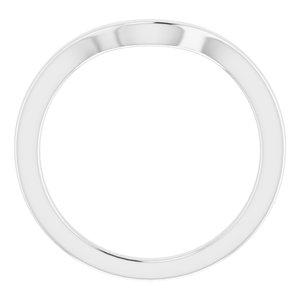 Sterling Silver Band for 8 mm Cushion Ring