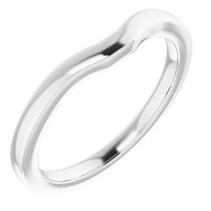 Sterling Silver Band for 5 mm Asscher Ring