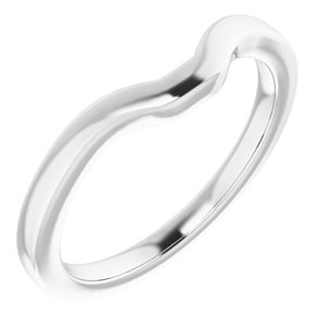 Sterling Silver Band for 7x5 mm Emerald Ring