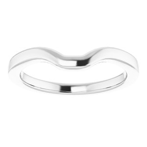 Sterling Silver Band for 7x5 mm Emerald Ring