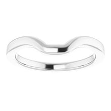 Load image into Gallery viewer, Sterling Silver Band for 8x6 mm Emerald Ring
