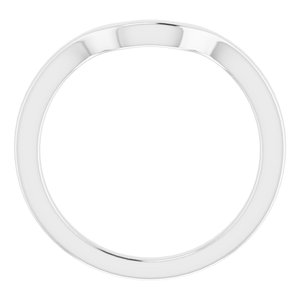 Sterling Silver Band for 9x7 mm Emerald Ring