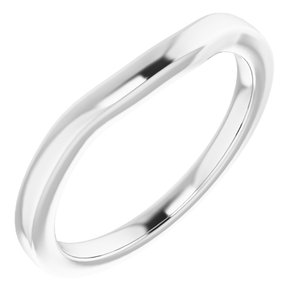 Sterling Silver Band for 4 mm Square Ring