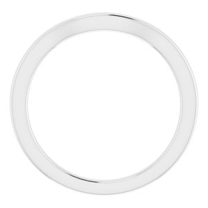 Sterling Silver Band for 4 mm Square Ring