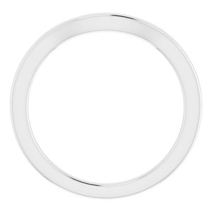 Sterling Silver Band for 4.5 mm Square Ring