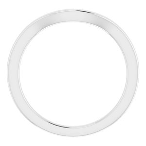 Sterling Silver Band for 5.5 mm Square Ring