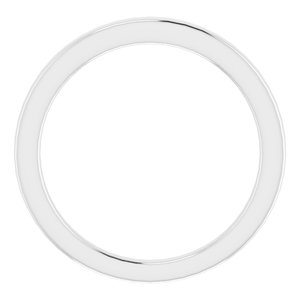 Sterling Silver Band for 9x7 mm Emerald Ring