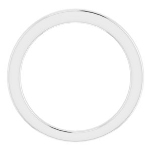 Sterling Silver Band for 8 mm Square Ring