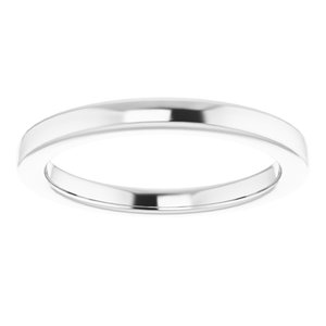 Sterling Silver Band for 8 mm Square Ring