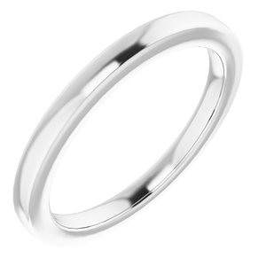 Sterling Silver Band for 7.5 mm Square Ring
