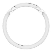 Charger l'image dans la galerie, Sterling Silver Band for 5 mm Square Ring
