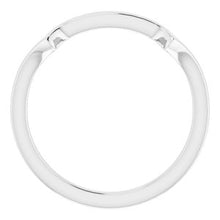 Charger l'image dans la galerie, Sterling Silver Band for 7.5 mm Square Ring
