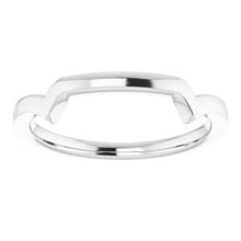 Charger l'image dans la galerie, Sterling Silver Band for 9 mm Cushion Ring
