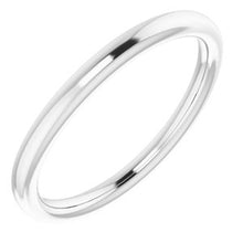 Charger l'image dans la galerie, Sterling Silver Band for 5.8 mm Round Ring
