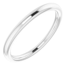 Charger l'image dans la galerie, Sterling Silver Band for 5x3 mm Oval Ring
