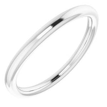 Charger l'image dans la galerie, Sterling Silver Band for 10x8 mm Oval Ring
