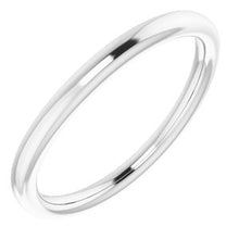 Charger l'image dans la galerie, Sterling Silver Band for 8.2 mm Round Ring
