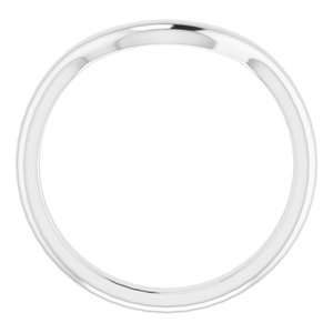 Sterling Silver Band for 12 mm Round Ring