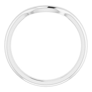 Sterling Silver Band for 8.2 mm Round Ring