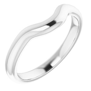 Sterling Silver Band for 8 mm Cushion Ring