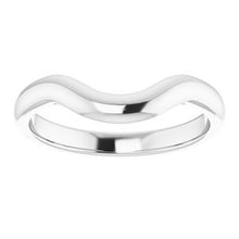 Load image into Gallery viewer, Sterling Silver Band for 12 mm Cushion Ring
