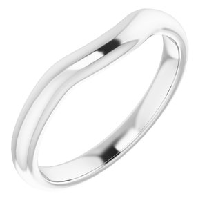 Sterling Silver Band for 7x5 mm Emerald Ring