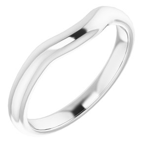 Sterling Silver Band for 4 mm Square Ring