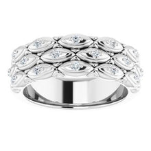 Charger l&#39;image dans la galerie, Bande de diamant en platine 1/4 CTW
