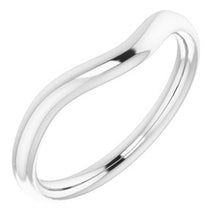 Charger l'image dans la galerie, Sterling Silver Band for 7.4 mm Round Ring
