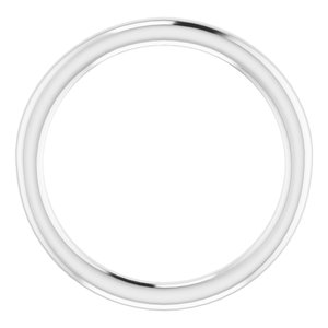 Sterling Silver Band for 5x3 mm Emerald Ring