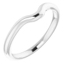 Charger l'image dans la galerie, Sterling Silver Band for 5 mm Cushion Ring
