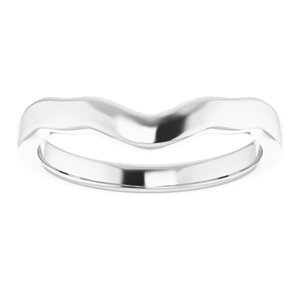 Sterling Silver Band for 7.4 mm Round Ring