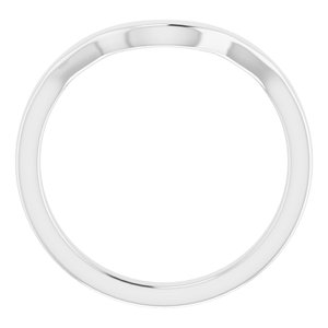 Sterling Silver Band for 9 mm Round Ring
