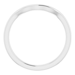 Sterling Silver Band for 6x4 mm Oval Ring