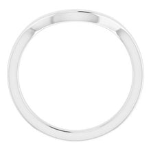 Charger l&#39;image dans la galerie, Sterling Silver Band for 9 mm Cushion Ring
