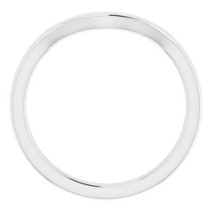 Sterling Silver Band for 6 mm Asscher Ring