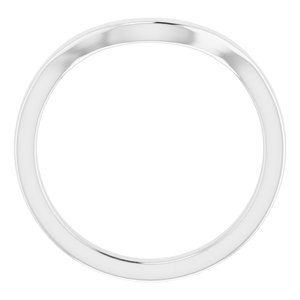 Sterling Silver Band for 8 mm Cushion Ring
