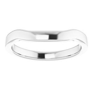 Sterling Silver Band for 5 mm Asscher Ring