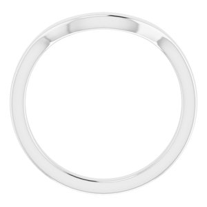 Sterling Silver Band for 9 mm Asscher Ring