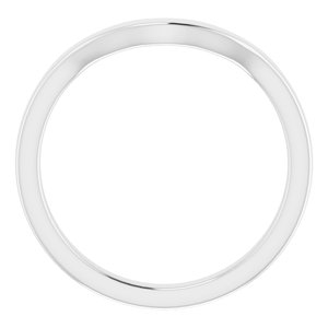 Sterling Silver Band for 6x4 mm Emerald Ring